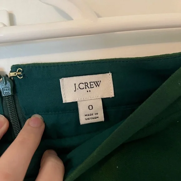 J Crew Forest Green Skirt - Picture 3 of 4